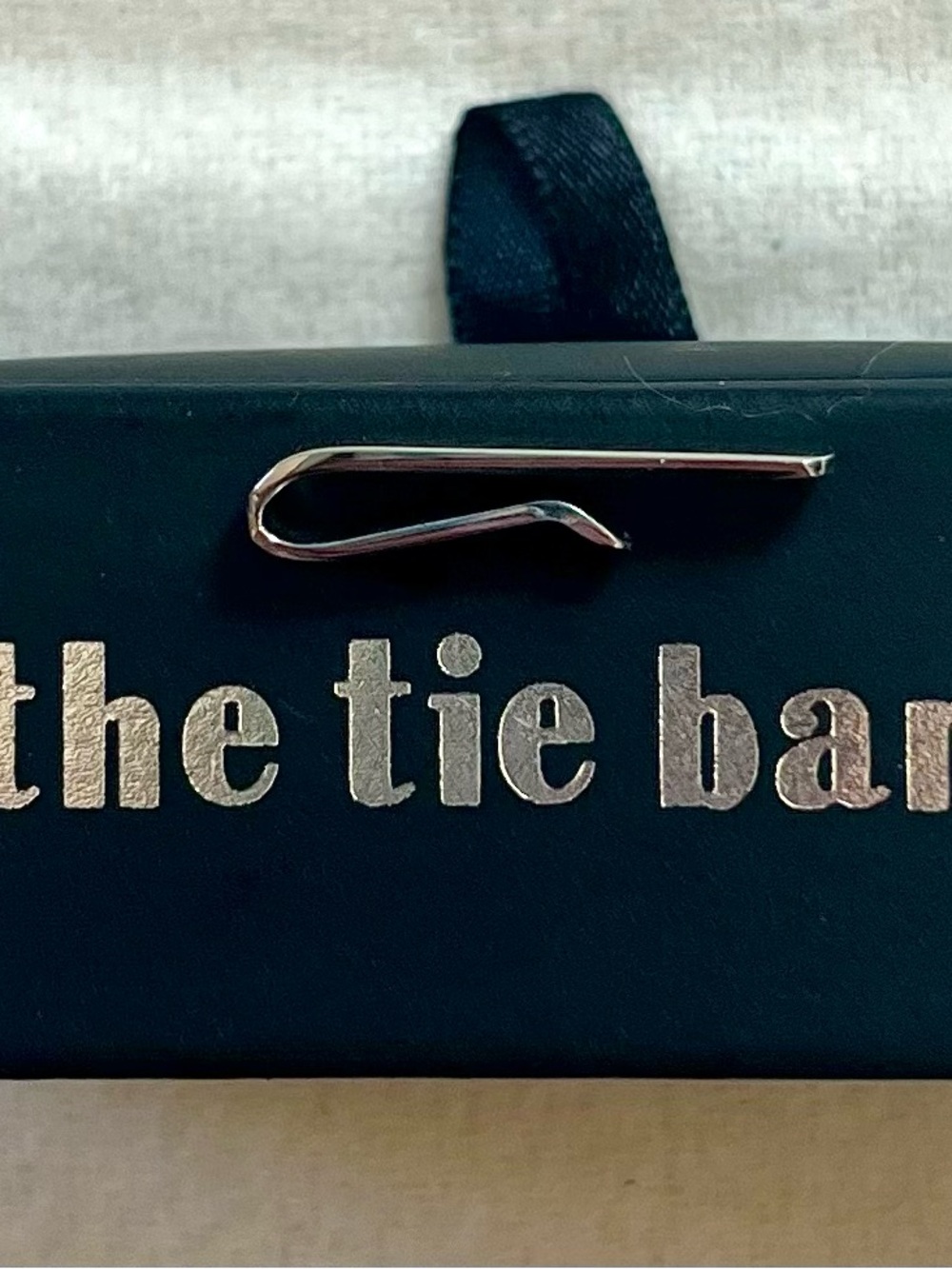 The Tie Bar Smooth Slide Clasp Silver Tie Bar